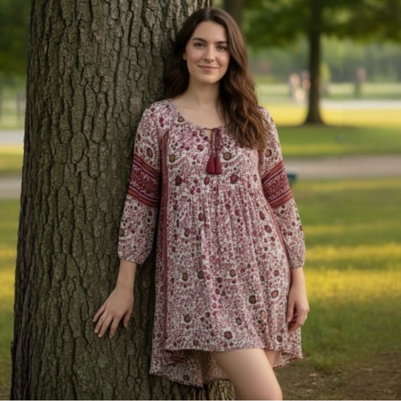 American Eagle Floral Long Sleeve Dress - Picture 2 of 10